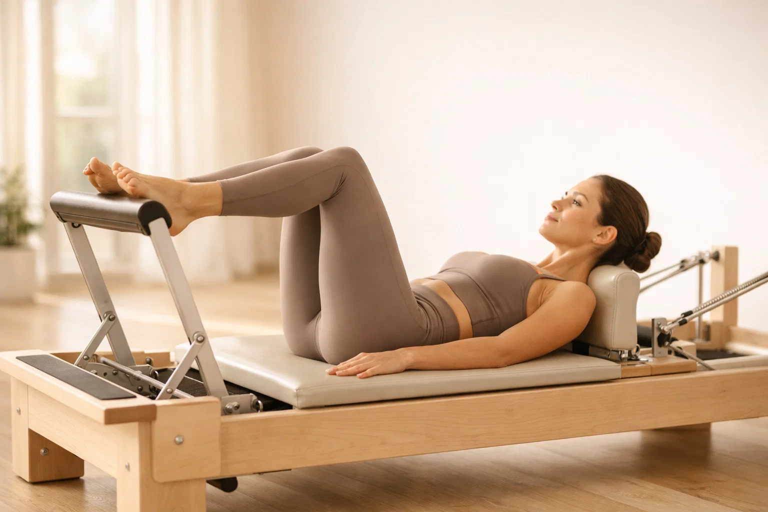 Reformer Beginner, úvodní lekce na stroji